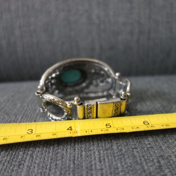Metal Bracelet with Stone and Magnet Clasp - Picture 11 of 15